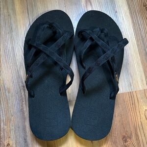 Teva Black Strappy Sandals